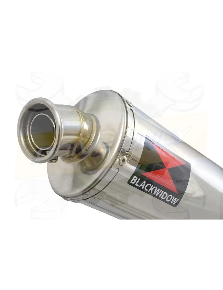 HONDA XL125 VARADERO (JC49) 08-16 Tube de raccord et Silencieux Rond En Inox 400mm