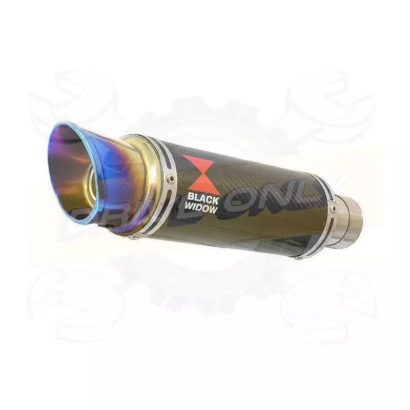  Rond GP Style En Carbone Silencieux & En Inox canule Anodisé 230mm