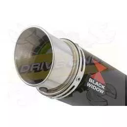  Rond GP Style Noir En Inox Silencieux 230mm