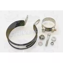  Rond GP Style Noir En Inox Silencieux 230mm