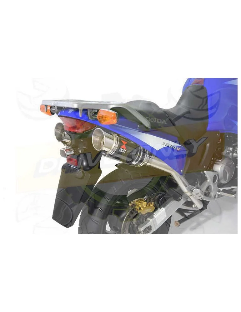 XL1000 V Varadero 1999 - 2014 Par paire Silencieux Kit / Silencieux Rond En Carbone 200mm