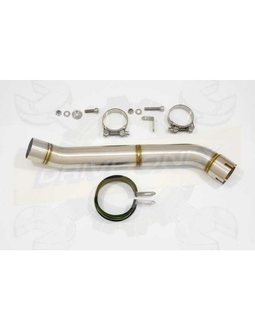 Aprilia RSV4 1000R & Factory 2009/2015 Passage Haut Exhaust tube de raccord & Silencieux GP Rond En Carbone 350mm