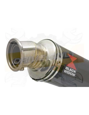Aprilia RSV4 1000R & Factory 2009/2015 Passage Haut Exhaust tube de raccord & Rond En Carbone Silencieux 350mm