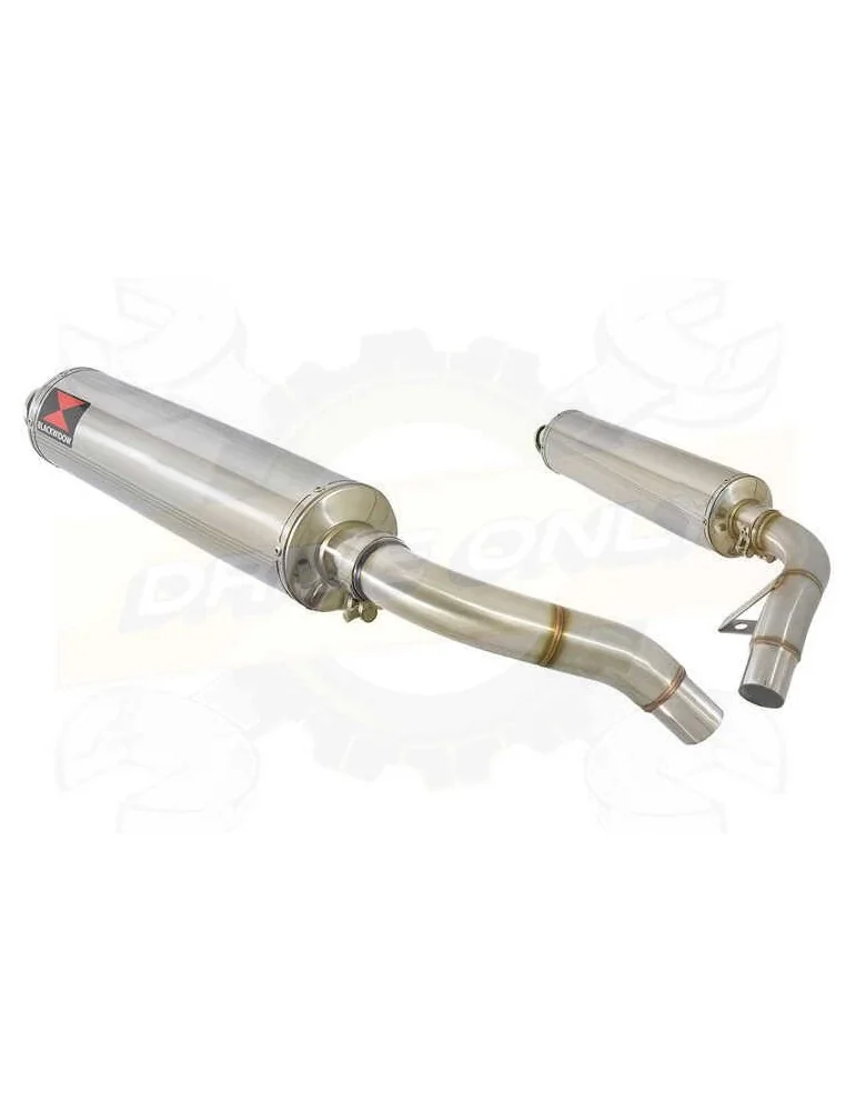 ST1100 ST 1100 (SC26) Pan European Tube de raccord & Silencieux Rond En Inox 400mm
