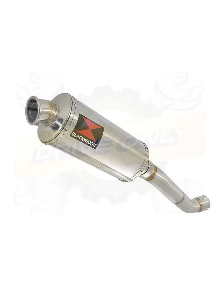 Aprilia Tuono V4R / V4R APRC 2011/2015 Passage Haut Exhaust tube de raccord & Ovale Silencieux En Inox 300mm