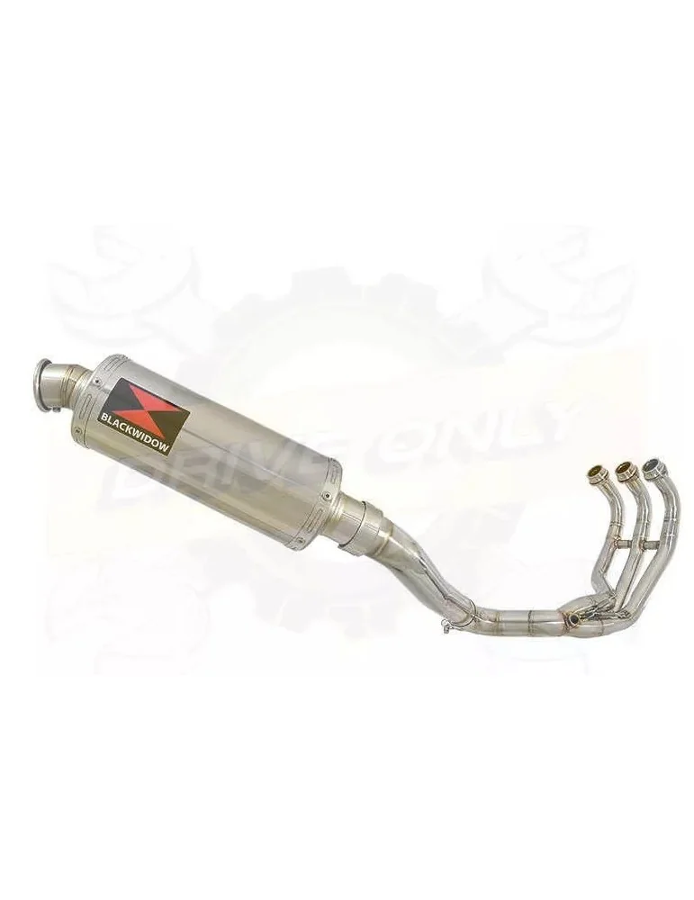 MT-09 Tracer 2013-2021 High Level De-cat Exhaust System with 300mm Round Stainless Steel Silencer