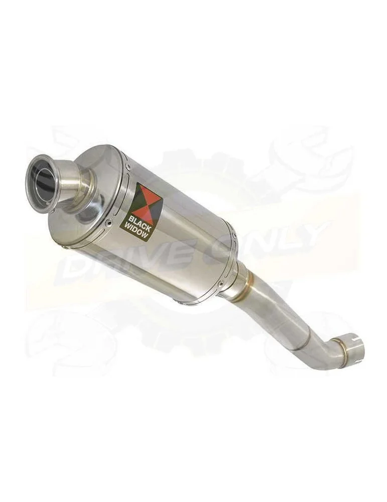 Aprilia Tuono V4R / V4R APRC 2011/2015 Passage Haut Exhaust tube de raccord & Ovale Silencieux En Inox 230mm