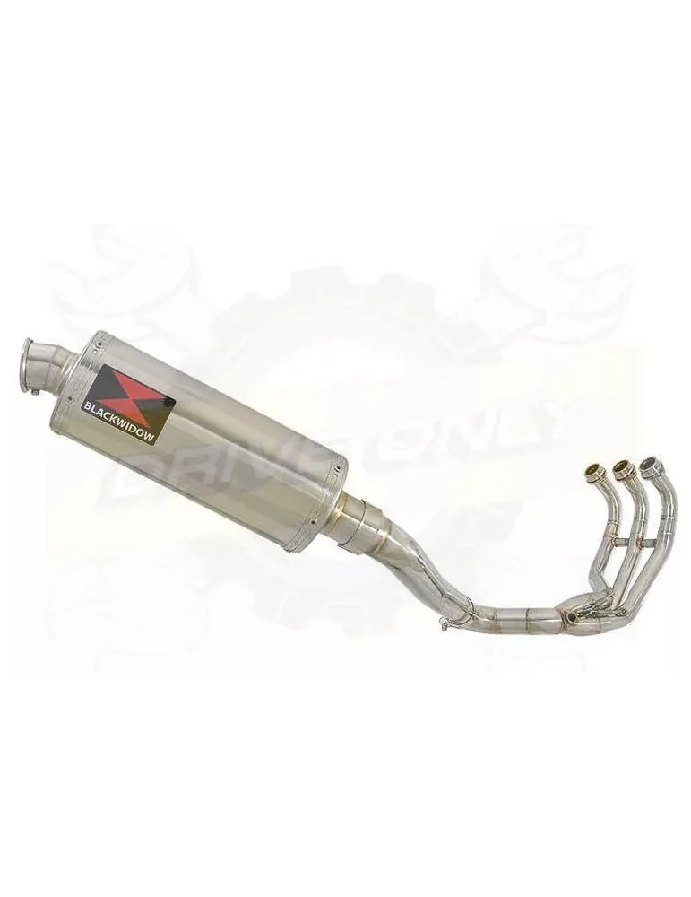 MT-09 Tracer 2013-2021 High Level De-cat Exhaust System with 300mm Oval Stainless Steel Silencer