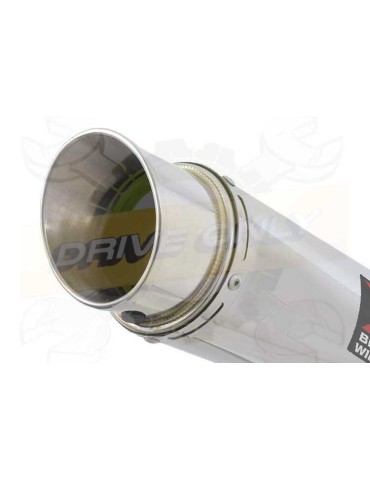 Aprilia RSV4 1000R & Factory 2009/2015 Passage Haut Exhaust tube de raccord & Rond Silencieux En Inox 200mm