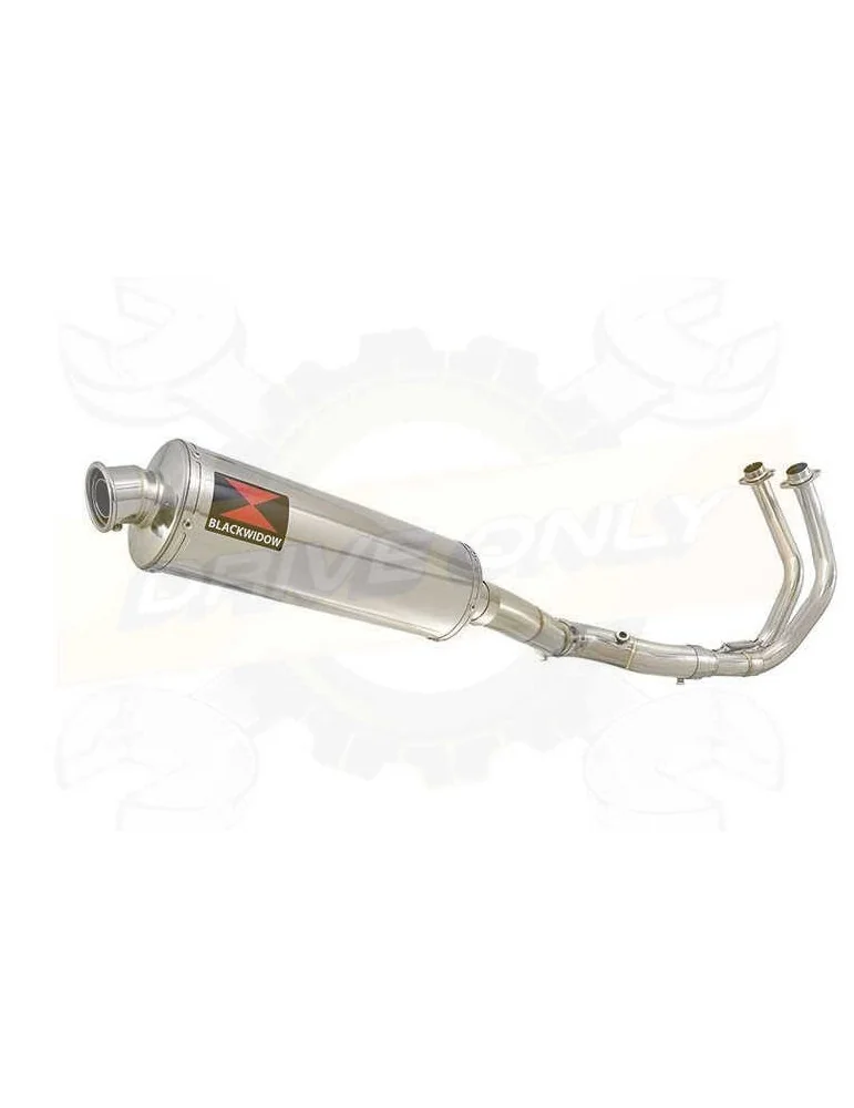 FZ-07 Tracer 2014 2015 2016 2017 Passage Haut Décatalyseur Ligne complètes & Ovale Silencieux En Inox 400mm