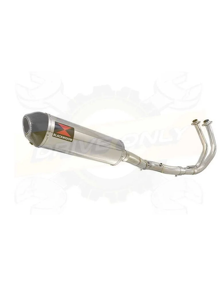 FZ-07 Tracer 2014 2015 2016 2017 Passage Haut Décatalyseur Ligne complètes & Ovale Silencieux En Inox + En Carbone Tip 400mm