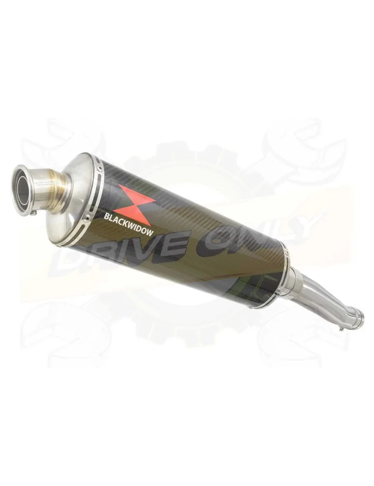 FZR1000 FZR 1000 EXUP Tube de raccord et Silencieux Ovale En Carbone 400mm