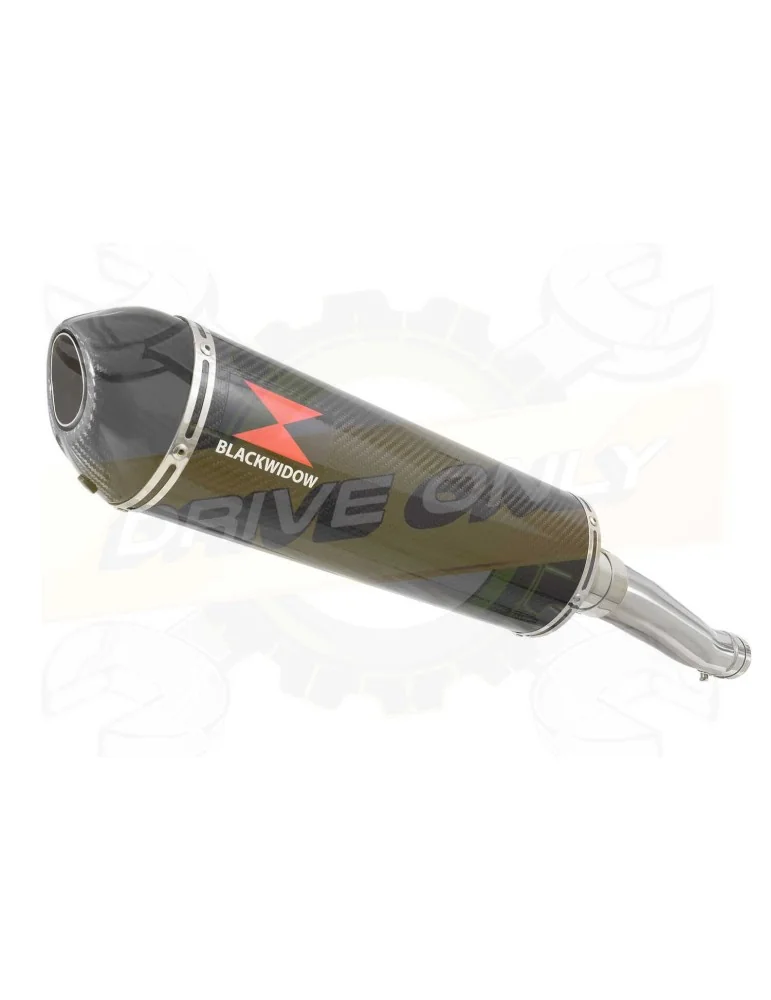 FZR1000 FZR 1000 EXUP Tube de raccord et Silencieux Ovale En Carbone 400mm