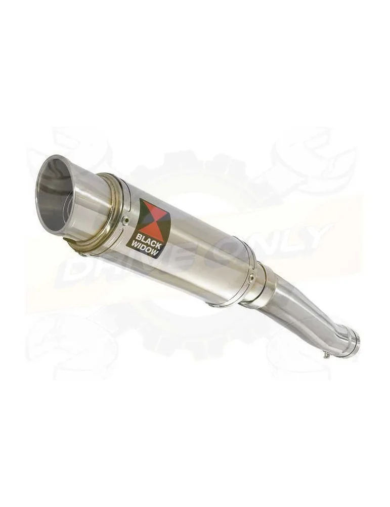 Yamaha FZR 600 FZR600R 4JH 'Fox Eye' Tube de raccord & Silencieux Rond GP Style En Inox 230mm
