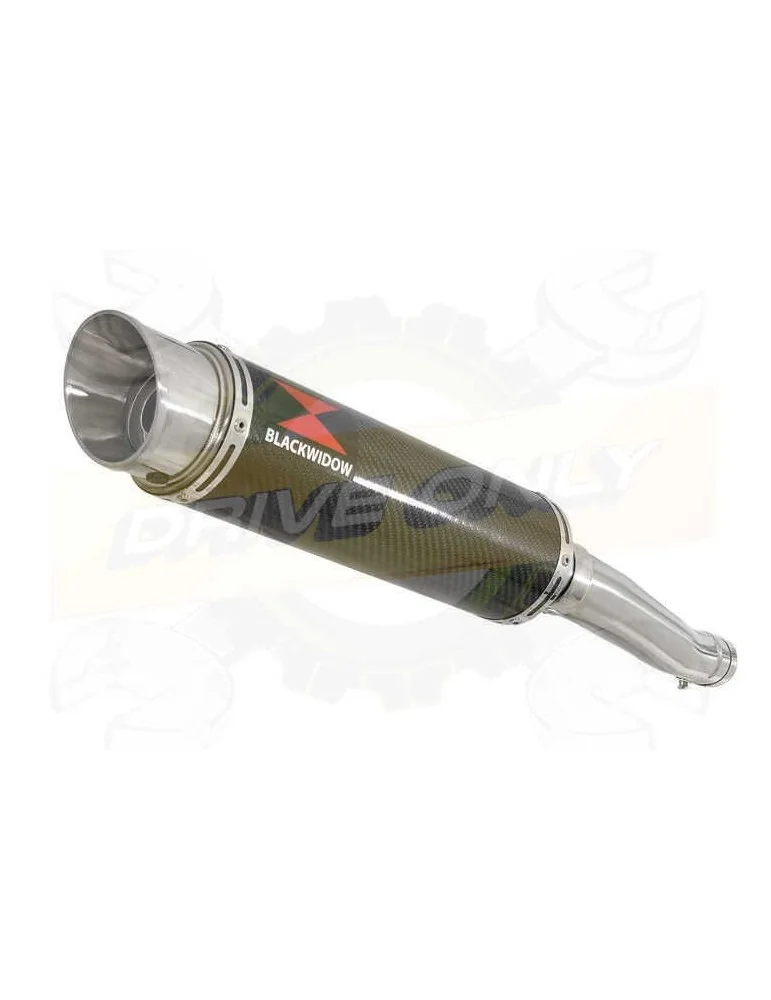 Yamaha FZR 600 FZR600R 4JH 'Fox Eye' Tube de raccord et Silencieux GP Rond En Carbone 360mm