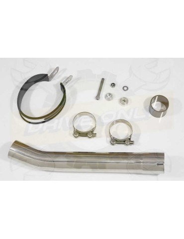 Yamaha FZR 600 FZR600R 4JH 'Fox Eye' Tube de raccord et Silencieux Ovale En Carbone 400mm