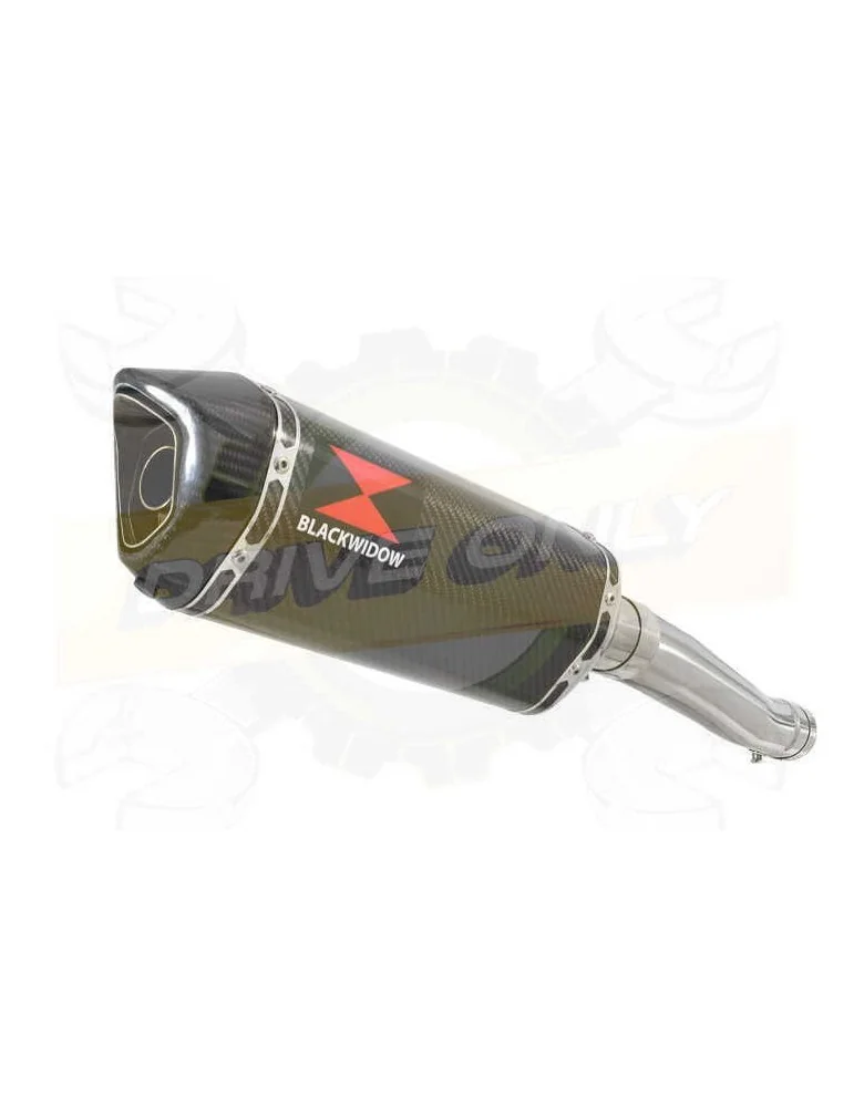 Yamaha FZR 600 FZR600R 4JH 'Fox Eye' Tube de raccord et Silencieux Hexagonale En Carbone 300mm