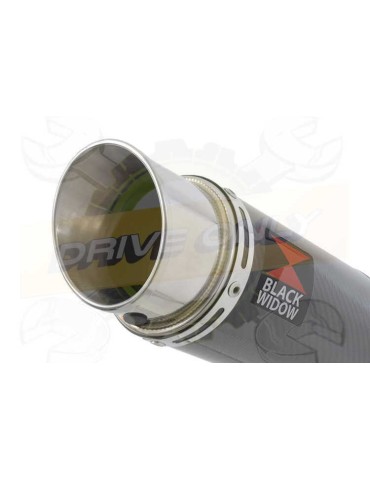 Yamaha FZR 600 FZR600R 4JH 'Fox Eye' Tube de raccord et Silencieux GP Rond En Carbone 230mm