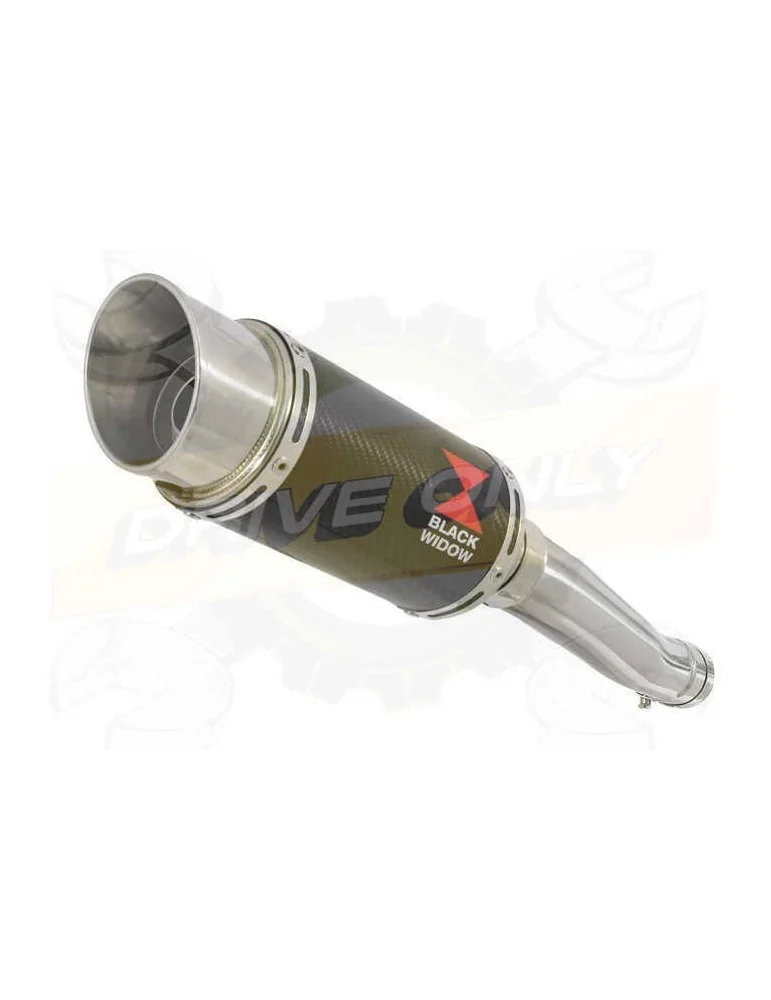 Yamaha FZR 600 FZR600R 4JH 'Fox Eye' Tube de raccord et Silencieux Rond En Carbone 200mm