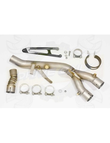 YZF-R1 R1M 2015-2017 Decata Collecteur Titane + Silencieux Rond GP en Carbone + Canule en Titane 230mm