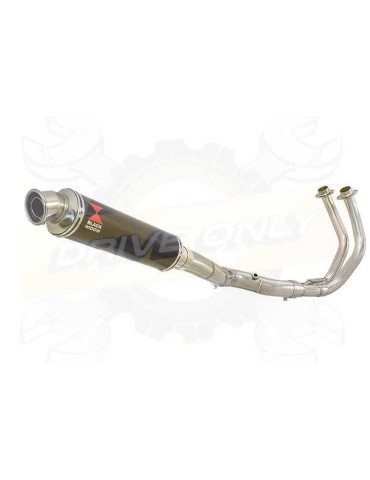 FZ-07 Tracer 2014 2015 2016 2017 Passage Haut Décatalyseur Ligne complètes & Rond En Carbone Silencieux 350mm