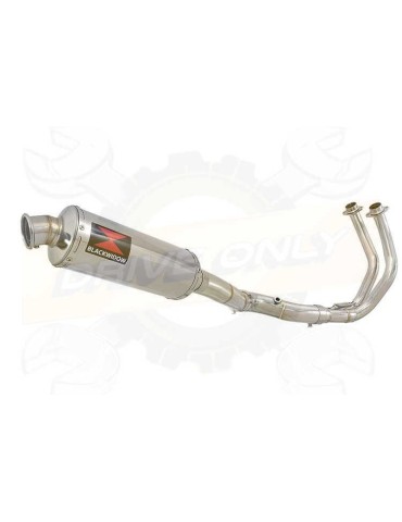 FZ-07 Tracer 2014 2015 2016 2017 Passage Haut Décatalyseur Ligne complètes & Rond Silencieux En Inox 300mm