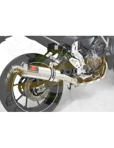 FZ-07 Tracer 2014 2015 2016 2017 Passage Haut Décatalyseur Ligne complètes & Rond Silencieux En Inox 300mm