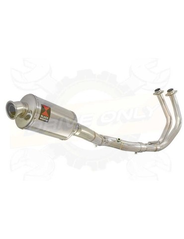 FZ-07 Tracer 2014 2015 2016 2017 Passage Haut Décatalyseur Ligne complètes & Ovale Silencieux En Inox 230mm