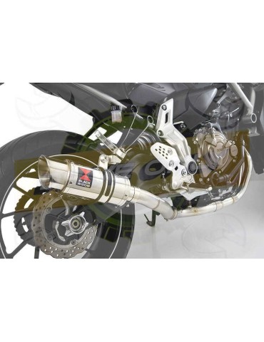 FZ-07 Tracer 2014 2015 2016 2017 Passage Haut Décatalyseur Ligne complètes & Rond Silencieux En Inox 200mm