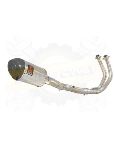 FZ-07 Tracer 2014 2015 2016 2017 Passage Haut Décatalyseur Ligne complètes & Ovale Silencieux En Inox + En Carbone Tip 200mm