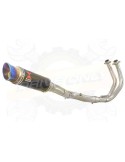 MT07 MT-07 2014 2015 2016 2017 Passage Haut Décatalyseur Ligne complète & Silencieux GP Rond En Carbone + Canule en Inox Anodisé