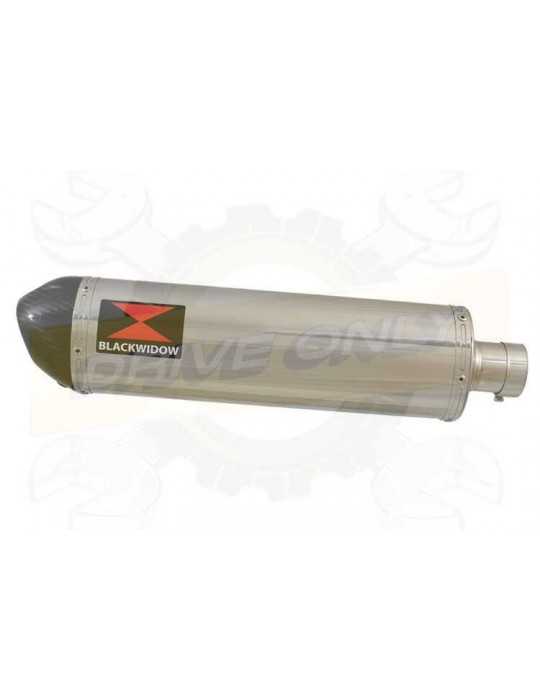 FZS600 FAZER 600 Tube de raccord et Silencieux Ovale En Inox + Canule en Carbone 400mm