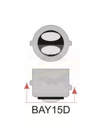 2 ampoules Led  BA15YD