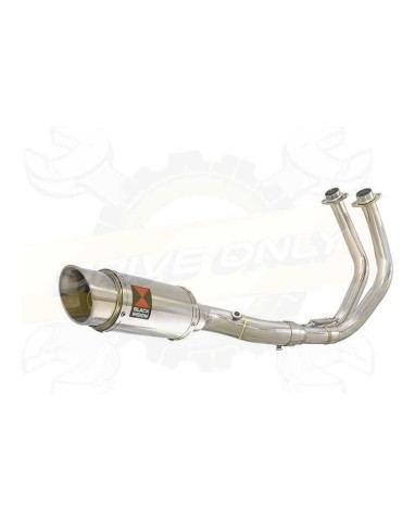 FZ-07 Tracer 2014 2015 2016 2017 Passage Bas Décatalyseur Ligne complète & Silencieux Rond En Inox 200mm