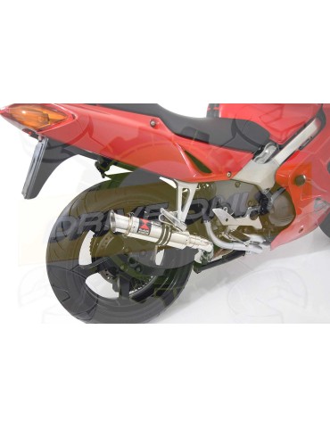 VFR800F VFR 800 1997-2003 (RC46) Tube de raccord et Silencieux Rond GP Style En Inox 230mm