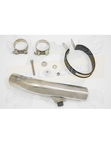 VFR800F VFR 800 1997-2003 (RC46) Tube de raccord et Silencieux Ovale En Carbone + Carbone 200mm