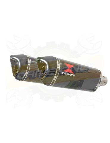 VFR 800 VTEC (RC46) 2002 - 2013 Tube de raccord + Silencieux Hexagonale En Carbone 300mm