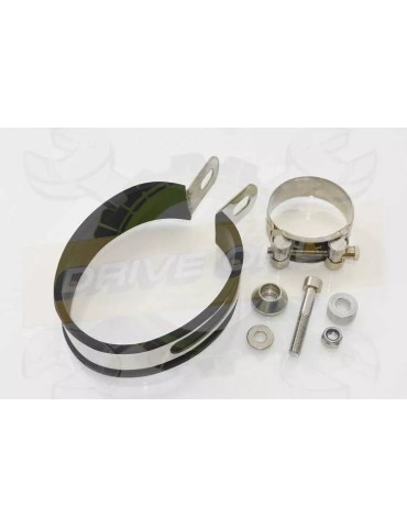 Vespa ET4 125 1996 - 2005 exhaust system with 300mm oval painted black stainless steel silencer