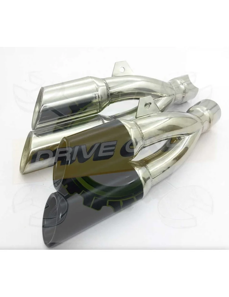 Silencieux sport inox / carbone universel 5 51 / 42mm + accessoires