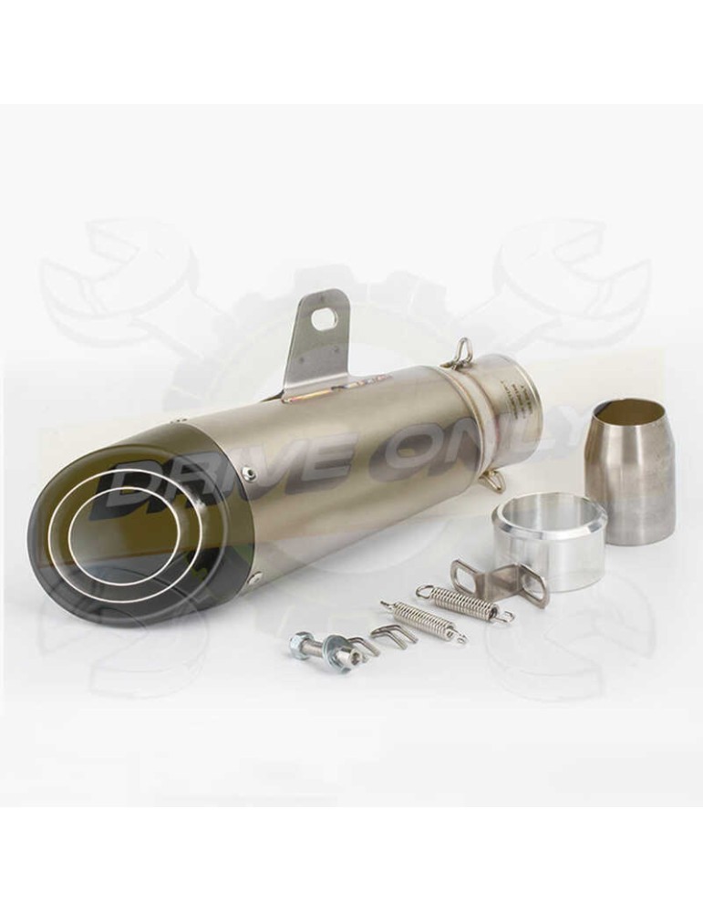 Silencieux sport inox / carbone universel 3 + accessoires Silencieux sport inox / carbone universel 3 + accessoires