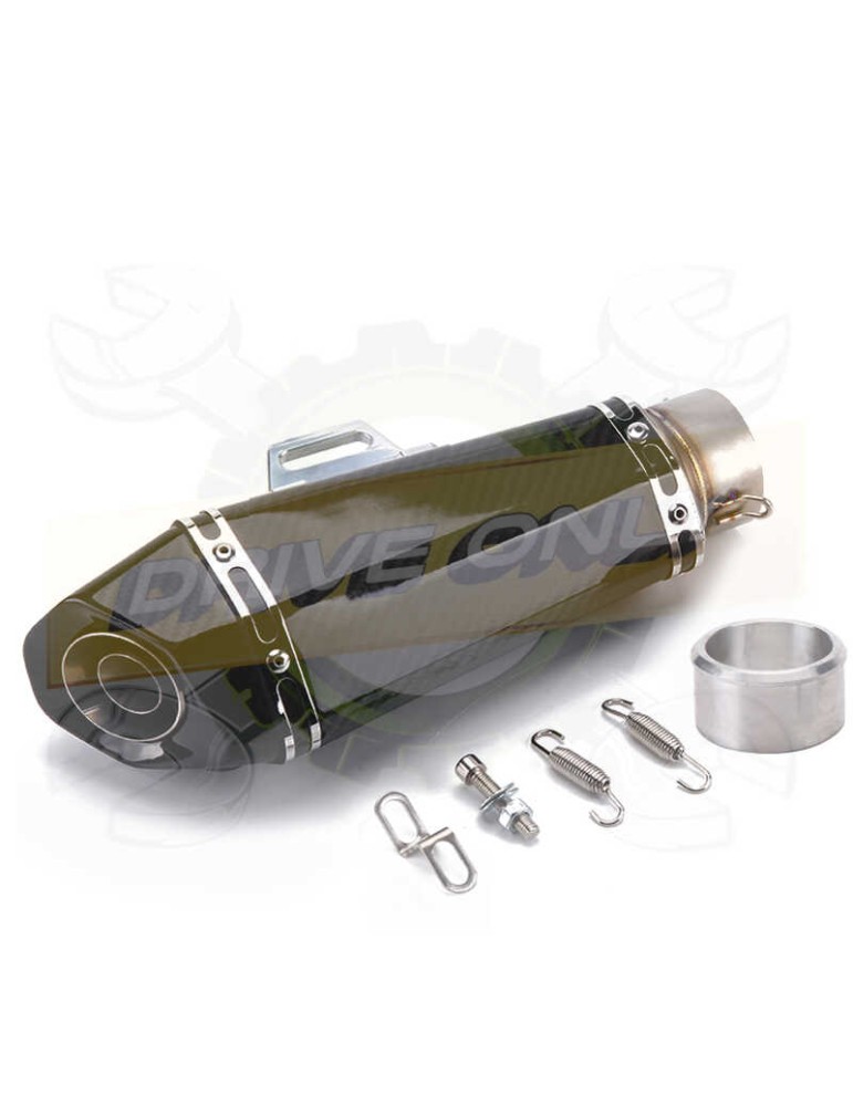 Silencieux sport Carbone universel 1 60mm + accessoires Silencieux sport Carbone universel 1 60mm + accessoires