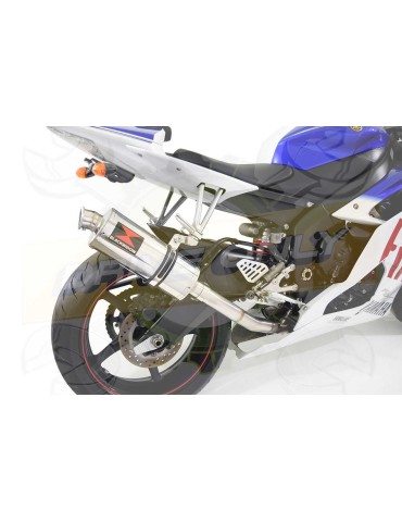 R6 YZF600 2017-2018 (RJ27) Hi level Silencieux kit + Silencieux Ovale en Inox 300mm