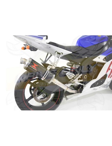 R6 YZF600 2017-2018 (RJ27) Hi level Silencieux kit + Silencieux Ovale En Carbone 300mm