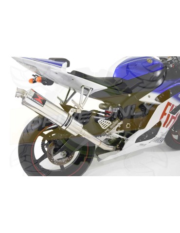 R6 YZF600 2017 2018 (RJ27) Race Decata Passage Haut Ligne complète + Silencieux Rond en Inox 400mm