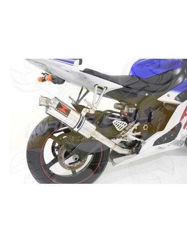R6 YZF600 2017 2018 (RJ27) Race Decata Passage Haut Ligne complète + Silencieux Rond en Inox 300mm
