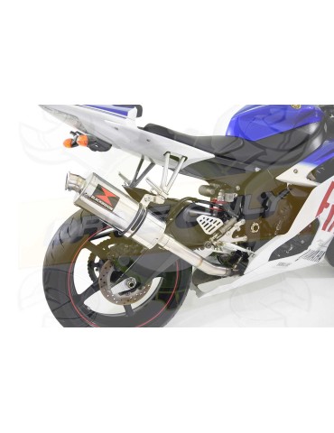 R6 YZF600 2017 2018 (RJ27) Race Decata Passage Haut Ligne complète + Silencieux Ovale en Inox 300mm