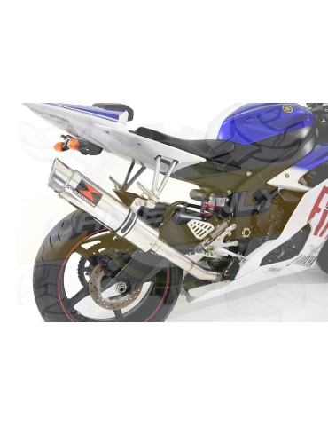 R6 YZF600 2017 2018 (RJ27) Race Decata Passage Haut Ligne complète + Silencieux GP Rond en Inox 360mm