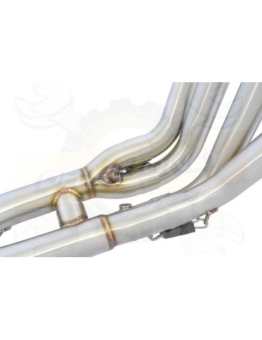 R6 YZF600 2017 2018 (RJ27) Race Decata Hi Level Ligne complète + Silencieux Ovale en Inox + Canule en Carbone 400mm