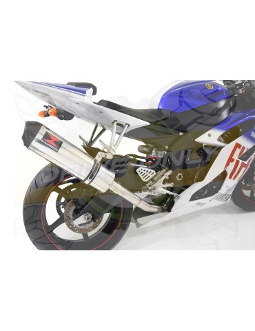 R6 YZF600 2017 2018 (RJ27) Race Decata Hi Level Ligne complète + Silencieux Ovale en Inox + Canule en Carbone 400mm