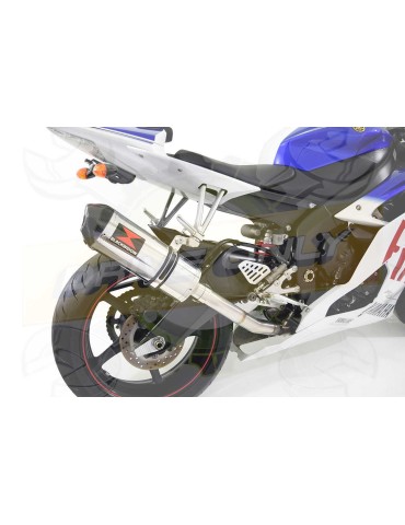 R6 YZF600 2017 2018 (RJ27) Race Decata Hi Level Ligne complète + Silencieux Ovale en Inox / Canule en Carbone 300mm